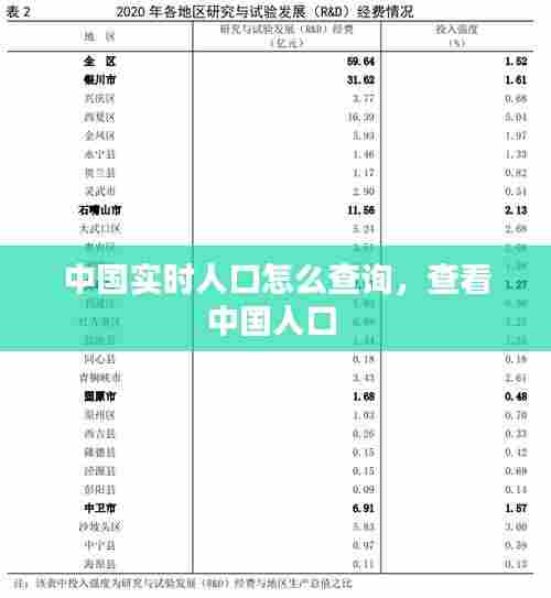 中国实时人口怎么查询，查看中国人口 