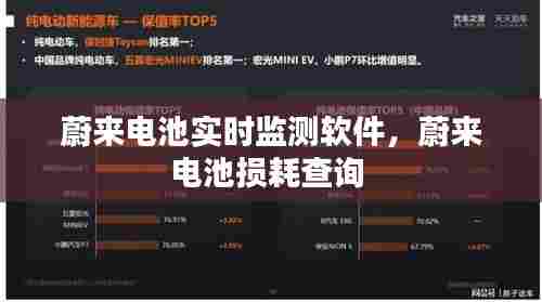蔚来电池实时监测软件,蔚来电池损耗查询