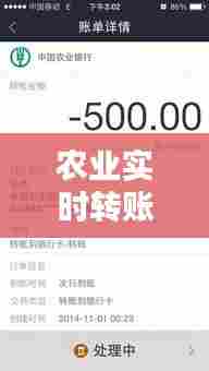 农业实时转账多久到账,农业银行实时转账多久到账