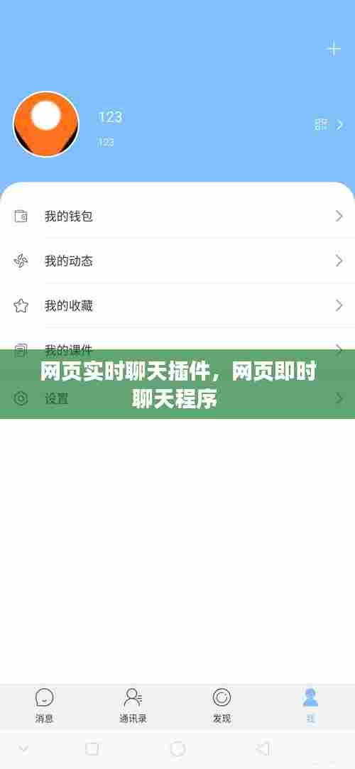 网页实时聊天插件,网页即时聊天程序