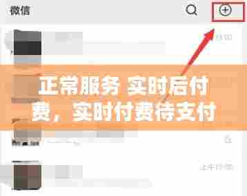 正常服务 实时后付费,实时付费待支付什么意思
