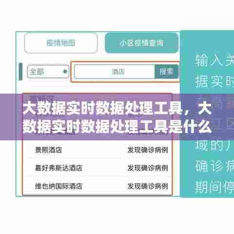 大数据实时数据处理工具,大数据实时数据处理工具是什么