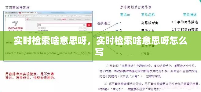 实时检索啥意思呀,实时检索啥意思呀怎么写