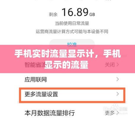 手机实时流量显示计,手机显示的流量