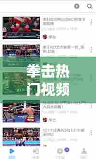 拳击热门视频下载,拳击比赛视频下载