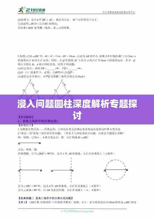 浸入问题圆柱深度解析专题探讨