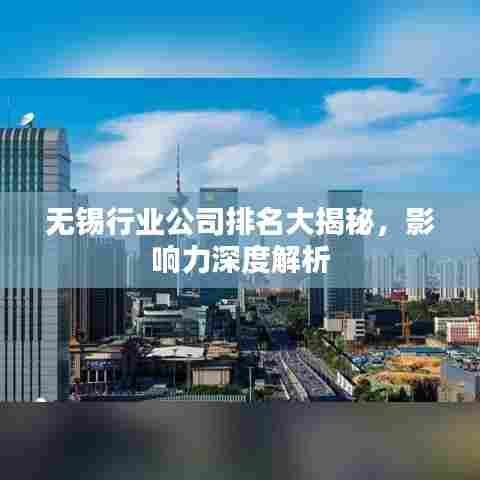 无锡行业公司排名大揭秘,影响力深度解析