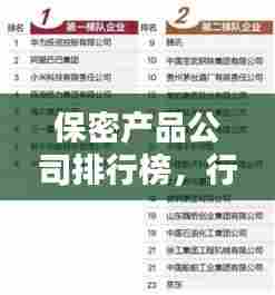保密产品公司排行榜,行业影响力揭秘!