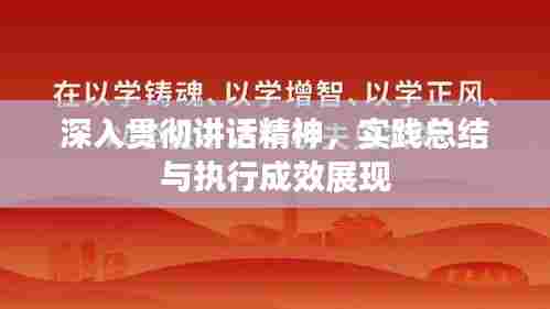 深入贯彻讲话精神,实践总结与执行成效展现