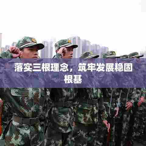 落实三根理念,筑牢发展稳固根基