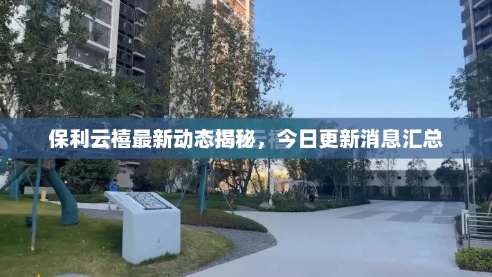 保利云禧最新动态揭秘,今日更新消息汇总