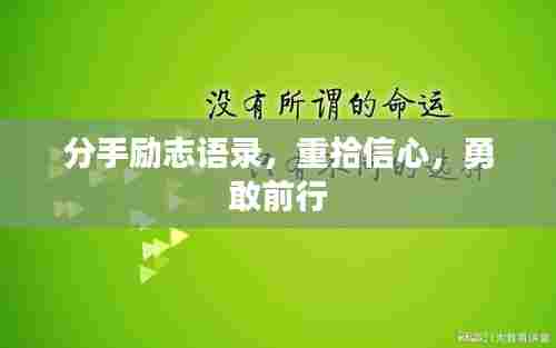 分手励志语录,重拾信心,勇敢前行