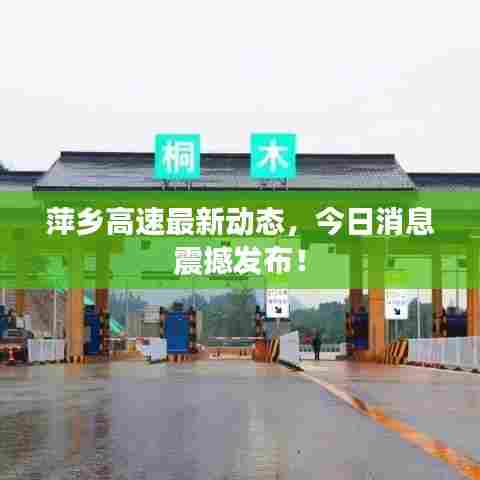 萍乡高速最新动态，今日消息震撼发布！