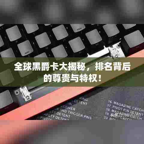 全球黑爵卡大揭秘,排名背后的尊贵与特权!