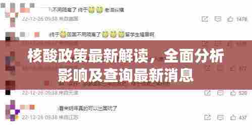 核酸政策最新解读,全面分析影响及查询最新消息