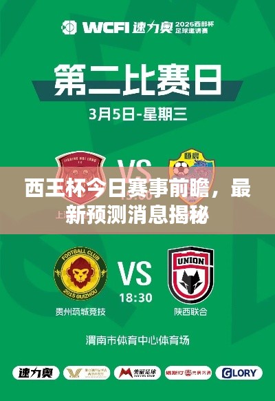 西王杯今日赛事前瞻,最新预测消息揭秘