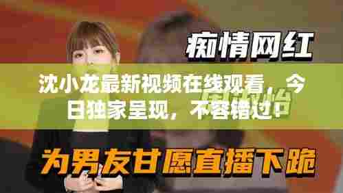 沈小龙最新视频在线观看,今日独家呈现,不容错过!