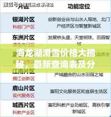 海龙湖滑雪价格大揭秘,最新查询表及分析指南