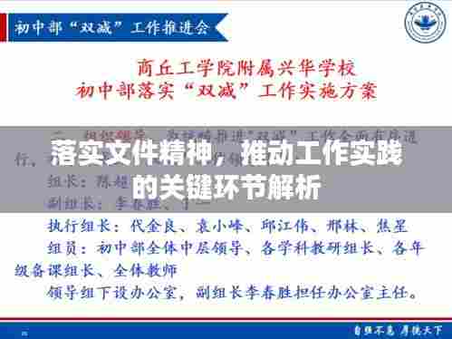 落实文件精神,推动工作实践的关键环节解析