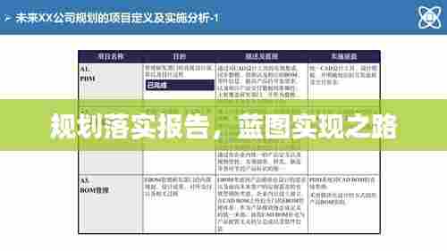 规划落实报告，蓝图实现之路